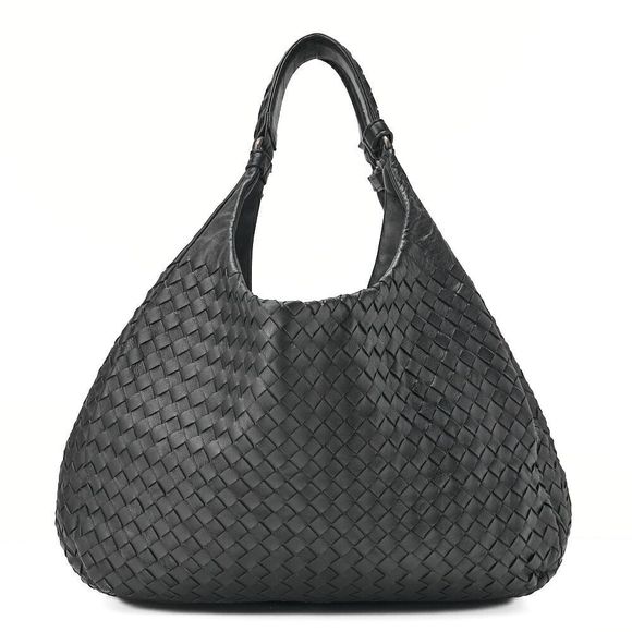 Bottega Veneta Tote Bag Intrecciato Lambskin Black Ladies Bag Brand [shipping - Picture 4 of 10